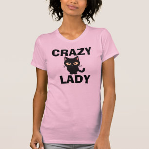 CRAZY CAT LADY PINK T - Shirt