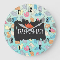 Crazy Cat Lady Playful Cat Pattern