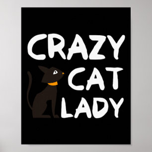 Crazy Cat Lady Poster