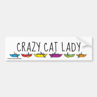 Crazy Cat Lady Rafters Autoaufkleber