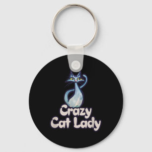 Crazy Cat Lady Schlüsselanhänger