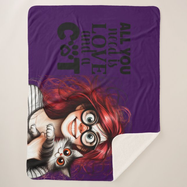 Crazy Cat Lady  Sherpadecke (Vorderseite)