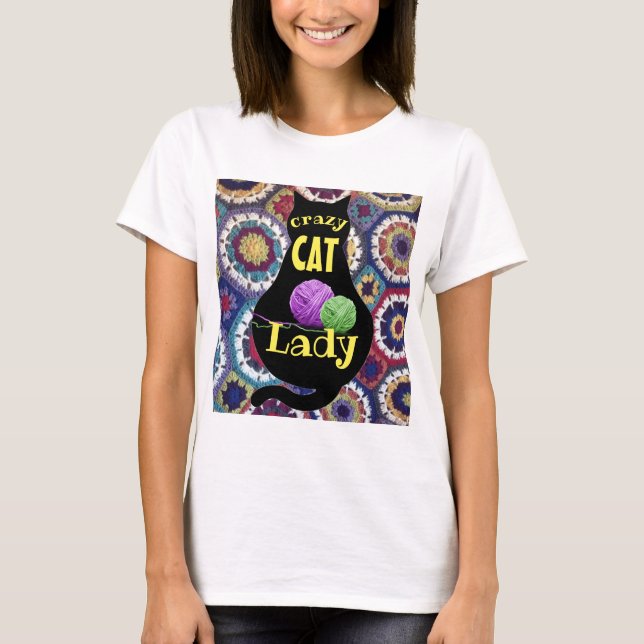 Crazy Cat Lady Shirt (Vorderseite)