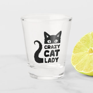 Crazy Cat Lady Shot Glass Schnapsglas