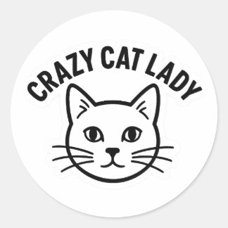 Crazy Cat Lady Sticker – Bold & Whiskered Attitude