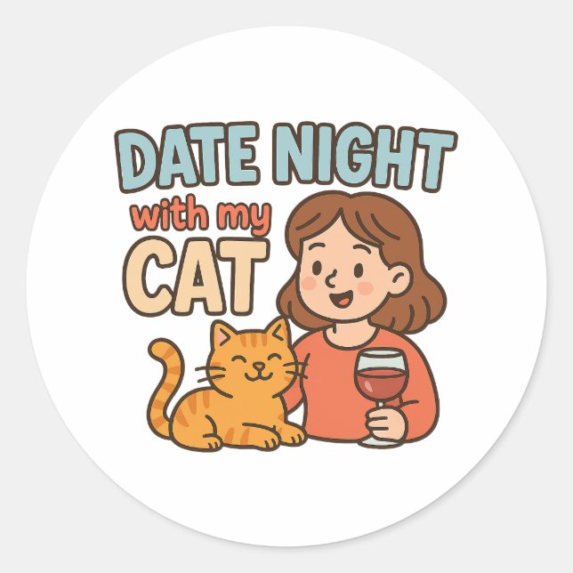 Crazy Cat Lady Sticker, Funny Cat Stickers (Vorderseite)