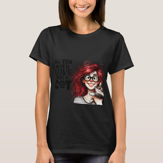 Crazy Cat Lady  T-Shirt (Vorderseite)