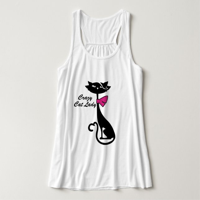 Crazy Cat Lady Tank Top (Design Vorderseite)