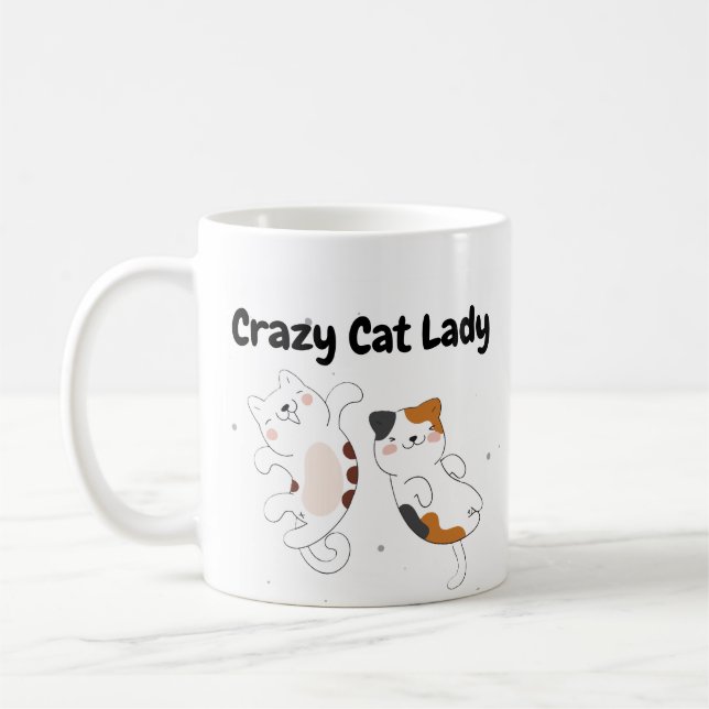 Crazy Cat Lady Tasse (Links)