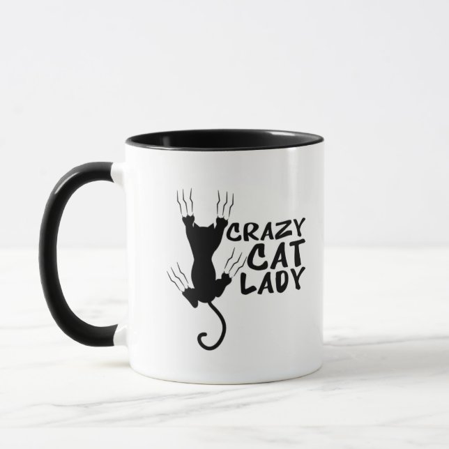 Crazy Cat Lady Tasse Adorable Geschenke Cat Liebha (Links)