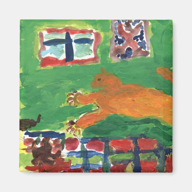 Crazy Cat Magnet (Vorne)