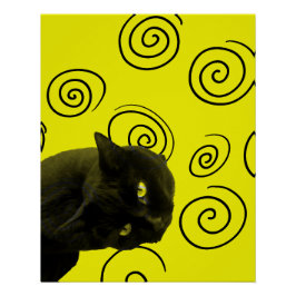 Crazy Cat Poster