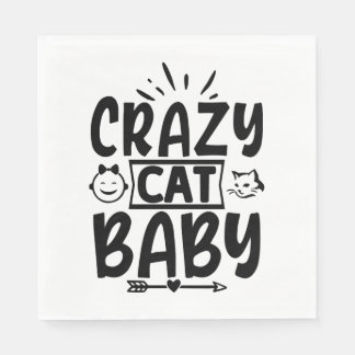Crazy Cate Baby Serviette