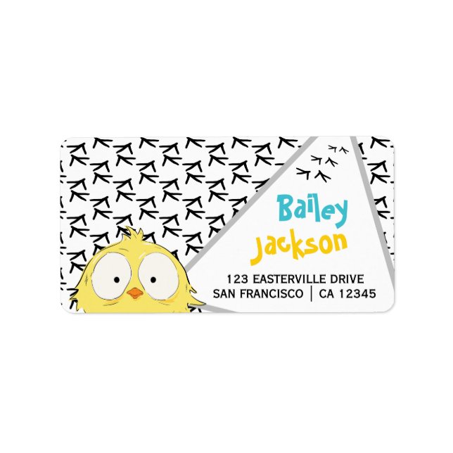 Crazy Chicken! Fun Funny Overload! Labels Adressaufkleber (Vorne)