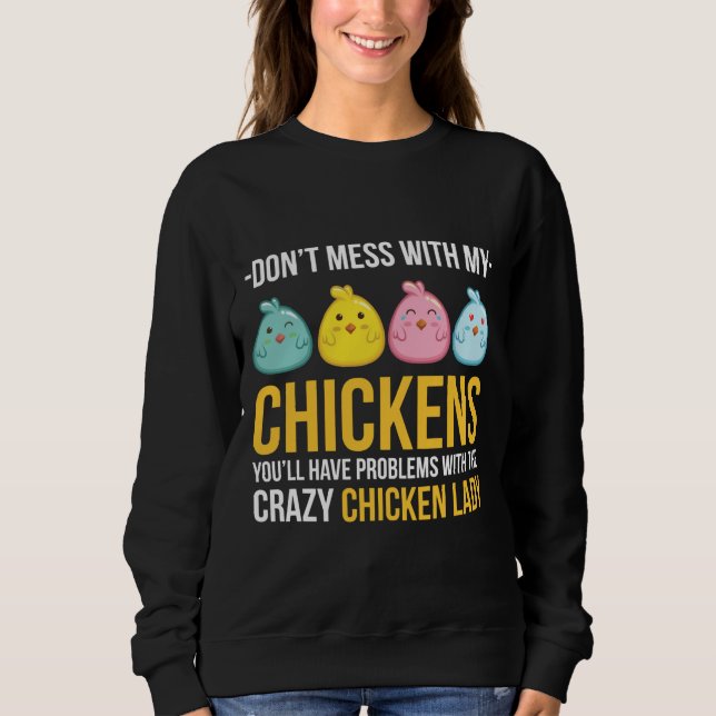 Crazy Chicken L Sweatshirt (Vorderseite)