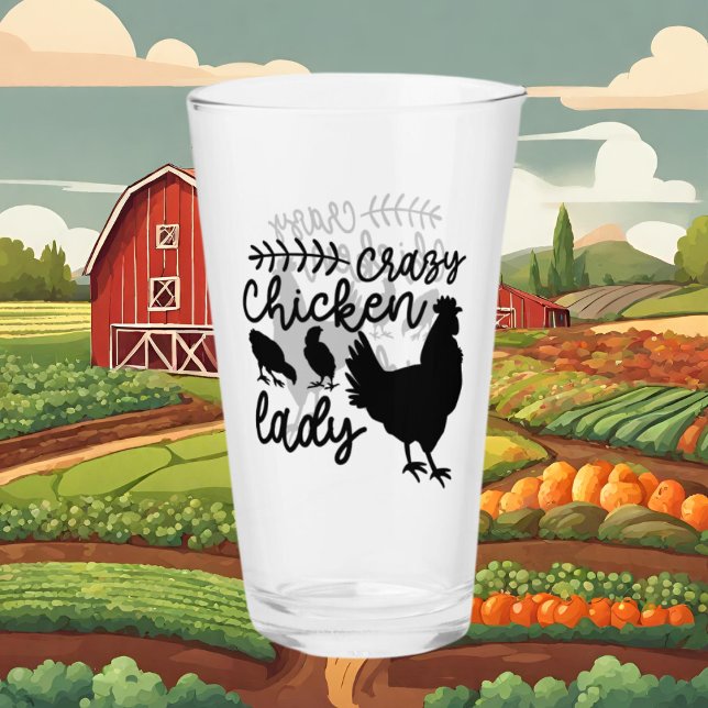 Crazy Chicken Lady Country Rohman Glas (Von Creator hochgeladen)