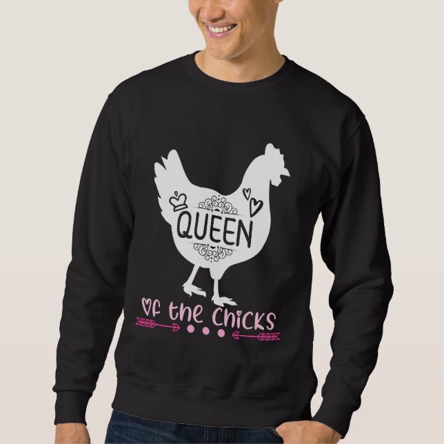 Crazy Chicken Lady Fashion Sweatshirt (Vorderseite)
