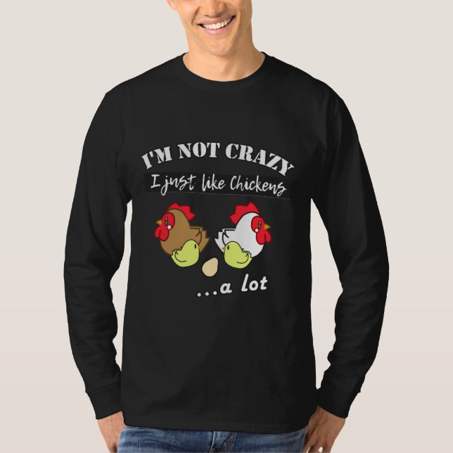 Crazy Chicken Liebe T-Shirt (Vorderseite)