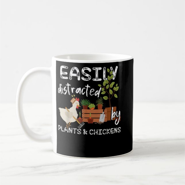 Crazy Chicken Man Kaffeetasse (Links)