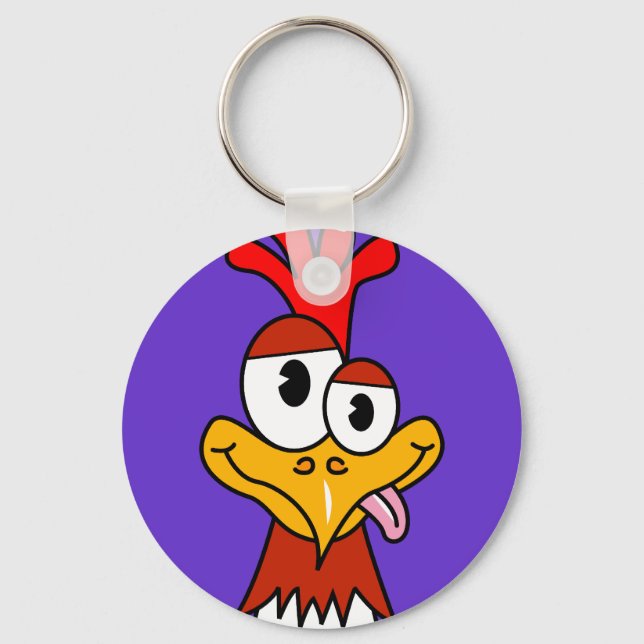Crazy Chicken Schlüsselanhänger (Vorderseite)
