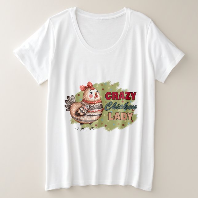 Crazy Chicken T - Shirt (Design vorne)