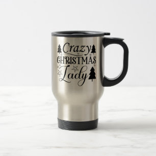 Crazy Christmas Lady-45322 Reisebecher
