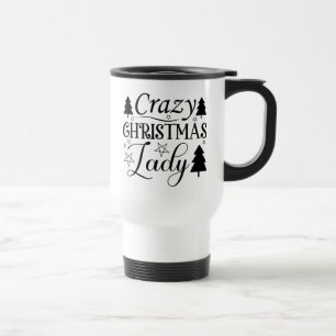Crazy Christmas Lady-45322 Reisebecher