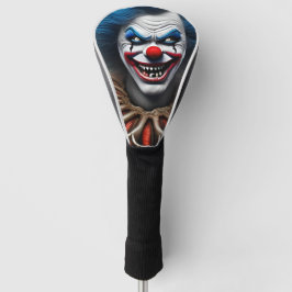 Crazy Clown Art Golf Head Cover Headcover