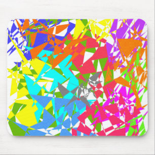 Crazy Color Polygon Textur Mousepad