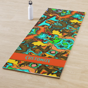 Crazy Colorful Boho Fun Abstrakt modern Yogamatte