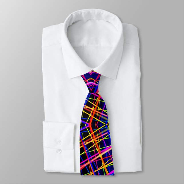 Crazy Colorful Rainbow-Halsband Krawatte (Gebunden)