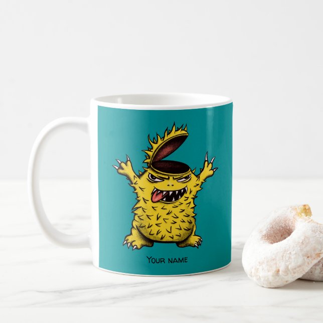 Crazy Cool Evil Character Kaffeetasse (Mit Donut)