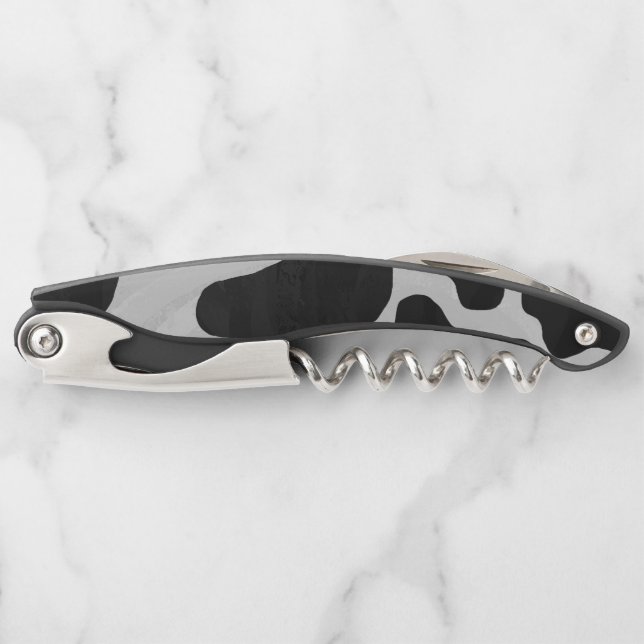 Crazy Corkschraube Kuh Spots Kellnermesser (Vorderseite)