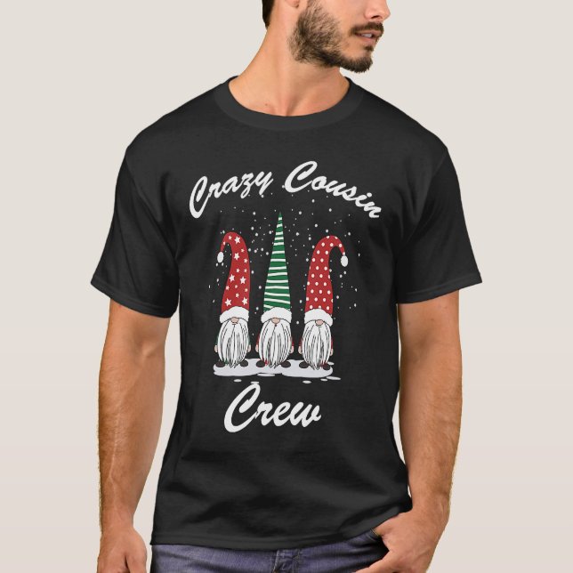 Crazy Cousin Crew Christmas T-Shirt (Vorderseite)