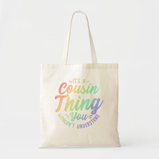 Crazy Cousin Thing Matching Group Family Crew Reun Tragetasche (Vorne)