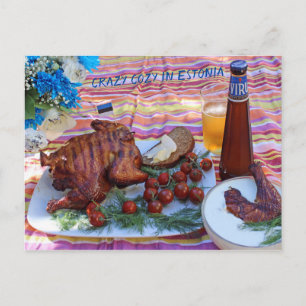 Crazy Cozy in Estland Postcard! Postkarte