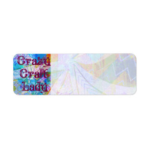 Crazy Craft Lady Blue Lila Butterfly Zickzack Col