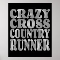 Crazy Cross Country Runner in Silver