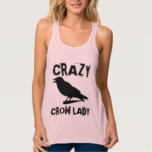 CRAZY CROW LADY T - SHIRT