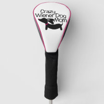 Crazy Dackel Dog Mama Golf Head Cover