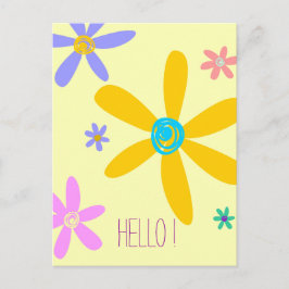 Crazy Daisy Postkarte