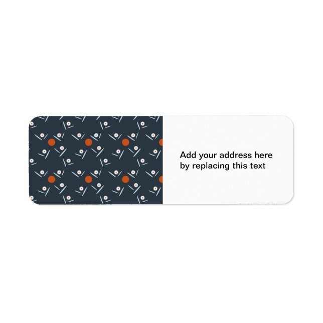 Crazy Daisy Return Address Label (Vorne)