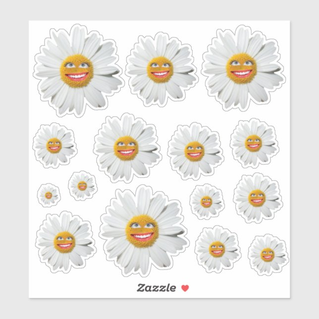 Crazy Daisy Stickers Aufkleber (Blatt)