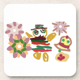 Crazy dance gingerbread   getränkeuntersetzer