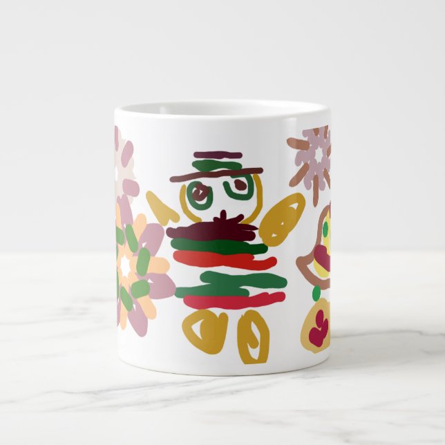 Crazy dance gingerbread   Jumbo-Tasse (Vorderseite)