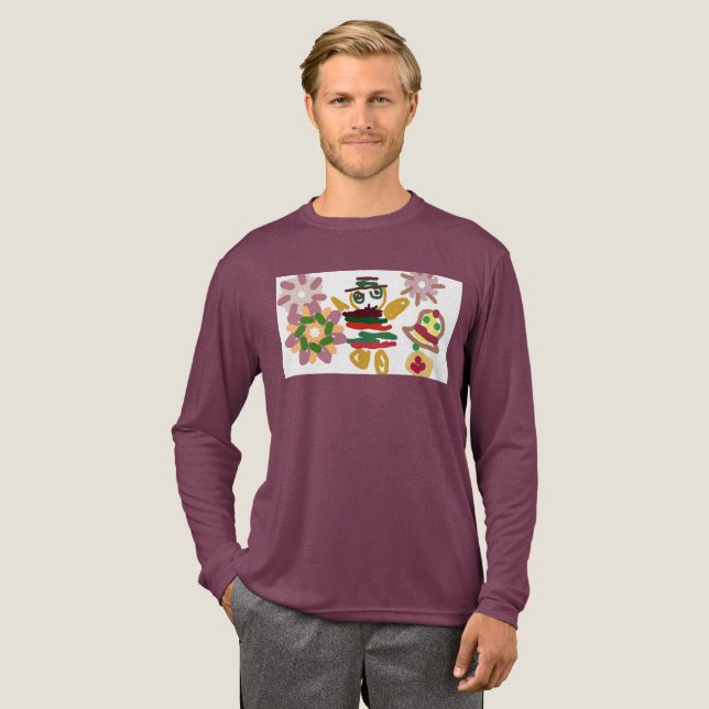 Crazy dance gingerbread   Tri-Blend shirt (Volle Vorderseite)