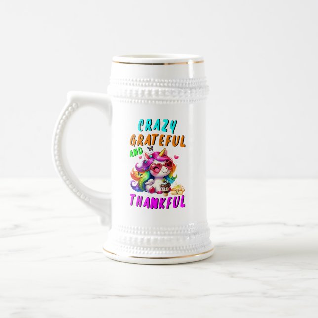 Crazy dankbar und dankbar bierglas (Links)