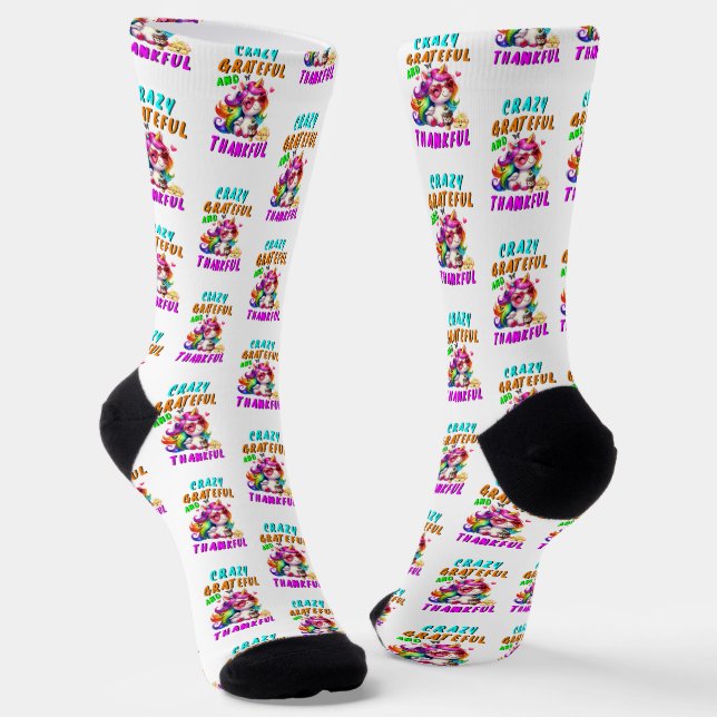 Crazy dankbar und dankbar socken (Gewinkelt)