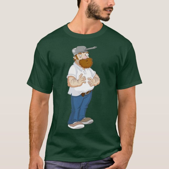 Crazy Dave Plants vs Zombies funny T-Shirt (Vorderseite)