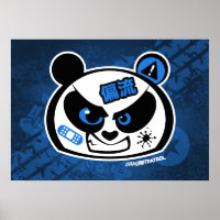 Crazy Drift Patrol - Drift Panda Head (blau)